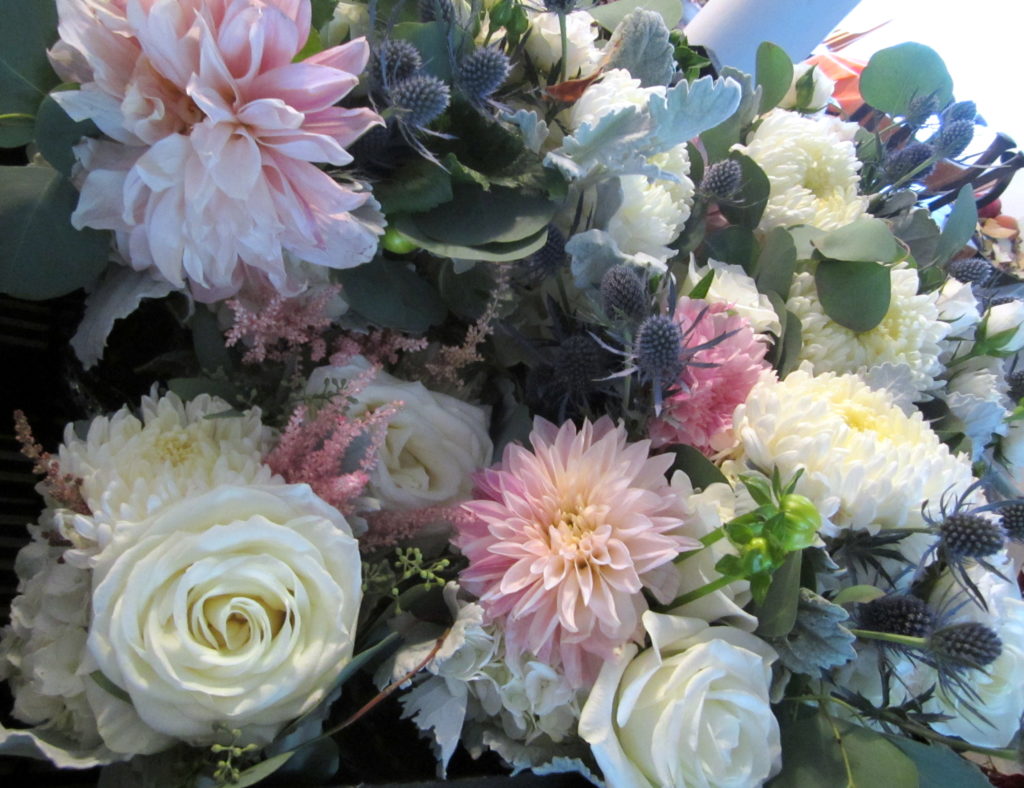 bedside flower arrangements